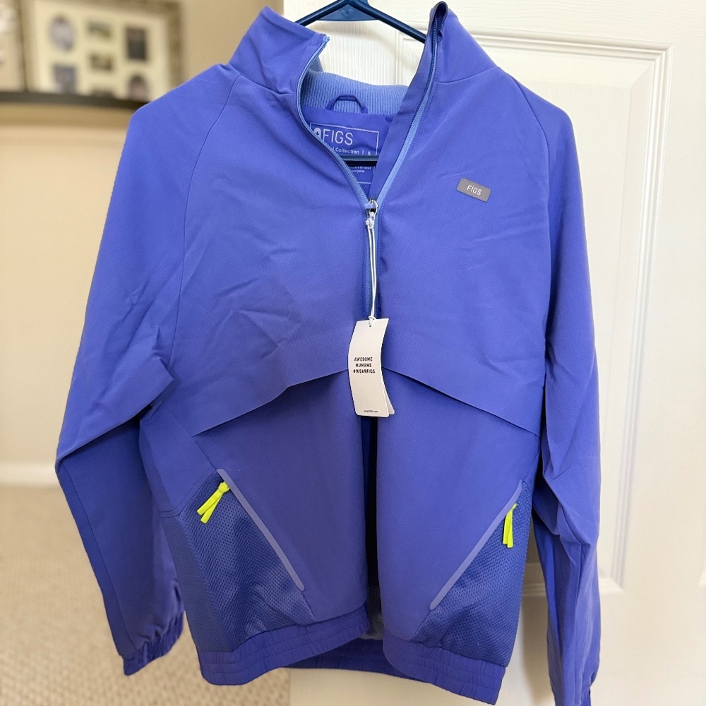NEW FIGS Women's Small Blueberry Sydney Performance Scrub Jacket